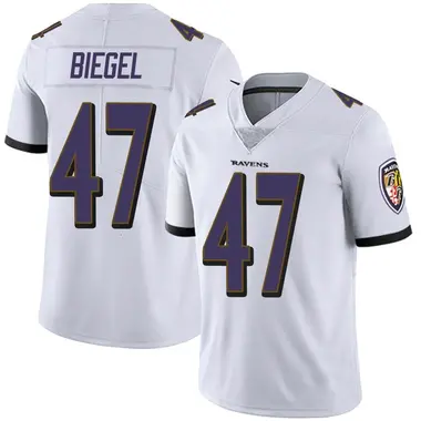 Men's Nike Baltimore Ravens Vince Biegel Vapor Untouchable Jersey - White Limited