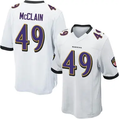 Men's Nike Baltimore Ravens Zakoby McClain Jersey - White Game
