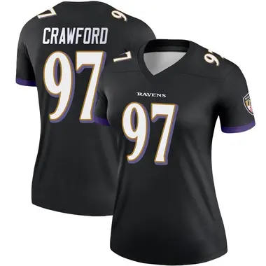 Women's Nike Baltimore Ravens Aaron Crawford Jersey - Black Legend