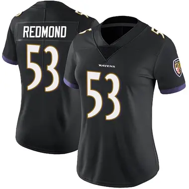 Women's Nike Baltimore Ravens Adam Redmond Alternate Vapor Untouchable Jersey - Black Limited