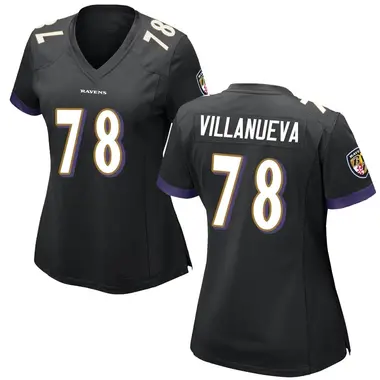 Women's Nike Baltimore Ravens Alejandro Villanueva Jersey - Black Game
