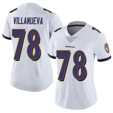 Women's Nike Baltimore Ravens Alejandro Villanueva Vapor Untouchable Jersey - White Limited