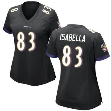 Women's Nike Baltimore Ravens Andy Isabella Jersey - Black Game