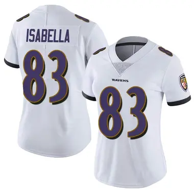 Women's Nike Baltimore Ravens Andy Isabella Vapor Untouchable Jersey - White Limited
