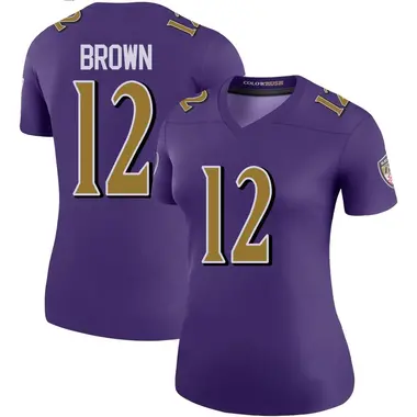 Women's Nike Baltimore Ravens Anthony Brown Color Rush Jersey - Purple Legend
