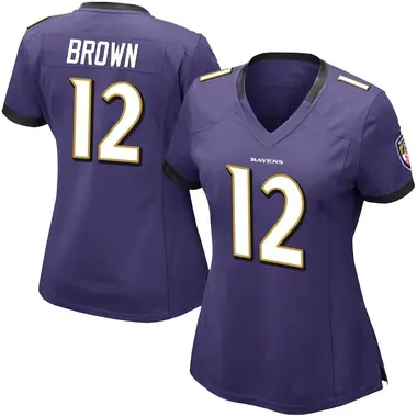 Women's Nike Baltimore Ravens Anthony Brown Team Color Vapor Untouchable Jersey - Purple Limited