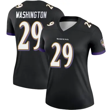 Women's Nike Baltimore Ravens Ar'Darius Washington Jersey - Black Legend