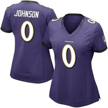 Women's Nike Baltimore Ravens Aron Johnson Team Color Vapor Untouchable Jersey - Purple Limited