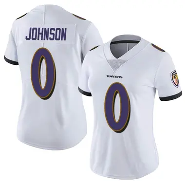 Women's Nike Baltimore Ravens Aron Johnson Vapor Untouchable Jersey - White Limited