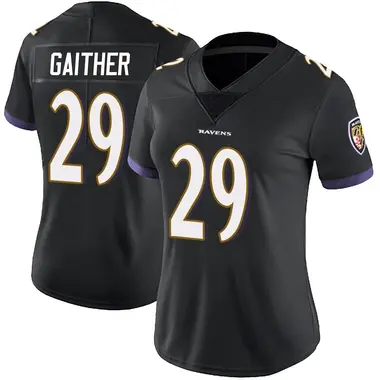 Women's Nike Baltimore Ravens Bailey Gaither Alternate Vapor Untouchable Jersey - Black Limited