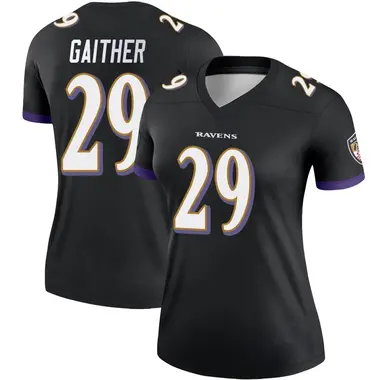 Women's Nike Baltimore Ravens Bailey Gaither Jersey - Black Legend