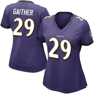 Women's Nike Baltimore Ravens Bailey Gaither Team Color Vapor Untouchable Jersey - Purple Limited