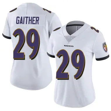 Women's Nike Baltimore Ravens Bailey Gaither Vapor Untouchable Jersey - White Limited
