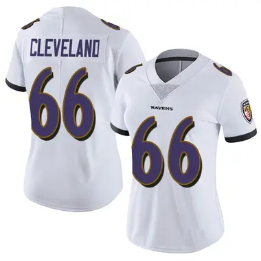 Women's Nike Baltimore Ravens Ben Cleveland Vapor Untouchable Jersey - White Limited