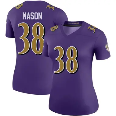 Women's Nike Baltimore Ravens Ben Mason Color Rush Jersey - Purple Legend