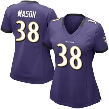 Women's Nike Baltimore Ravens Ben Mason Team Color Vapor Untouchable Jersey - Purple Limited