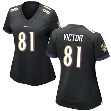 Women's Nike Baltimore Ravens Binjimen Victor Jersey - Black Game