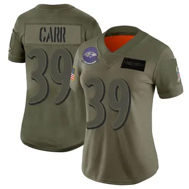 Women's Nike Baltimore Ravens Brandon Carr 2019 Salute to Service Jersey - Camo Limited