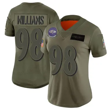 Women's Nike Baltimore Ravens Brandon Williams 2019 Salute to Service Jersey - Camo Limited