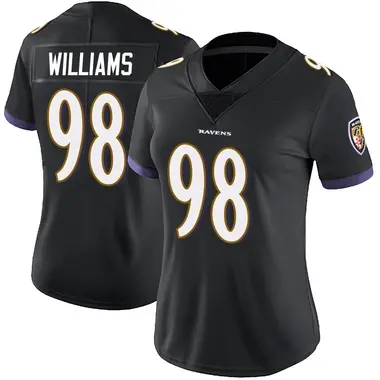 Women's Nike Baltimore Ravens Brandon Williams Alternate Vapor Untouchable Jersey - Black Limited
