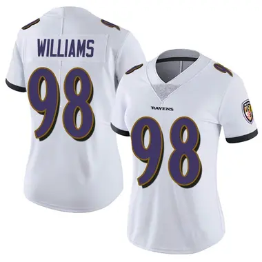 Women's Nike Baltimore Ravens Brandon Williams Vapor Untouchable Jersey - White Limited