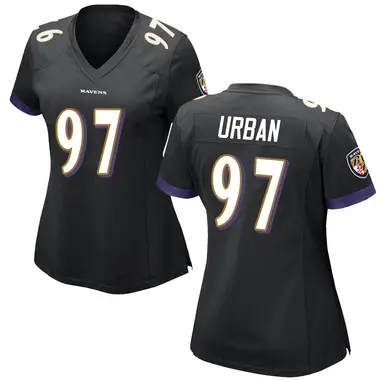 Women's Nike Baltimore Ravens Brent Urban Jersey - Black Game