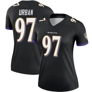 Women's Nike Baltimore Ravens Brent Urban Jersey - Black Legend