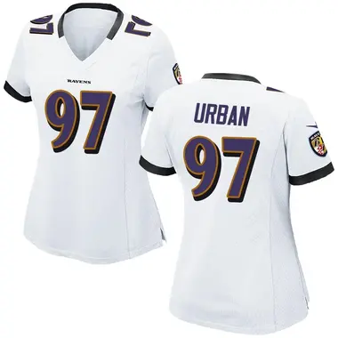 Women's Nike Baltimore Ravens Brent Urban Jersey - White Game