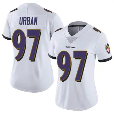 Women's Nike Baltimore Ravens Brent Urban Vapor Untouchable Jersey - White Limited