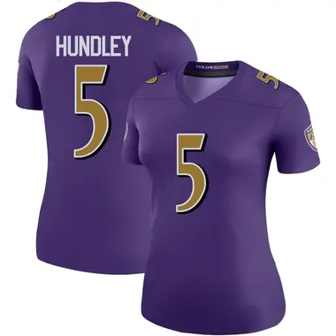 Women's Nike Baltimore Ravens Brett Hundley Color Rush Jersey - Purple Legend