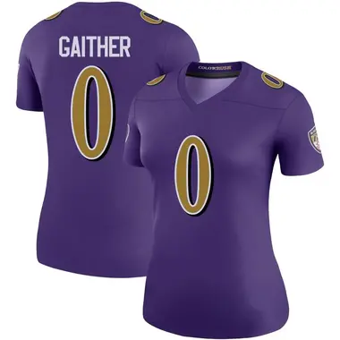 Women's Nike Baltimore Ravens Brian Gaither Color Rush Jersey - Purple Legend
