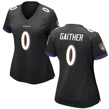 Women's Nike Baltimore Ravens Brian Gaither Jersey - Black Game