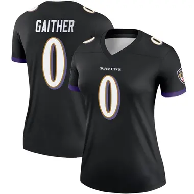 Women's Nike Baltimore Ravens Brian Gaither Jersey - Black Legend