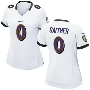 Women's Nike Baltimore Ravens Brian Gaither Jersey - White Game