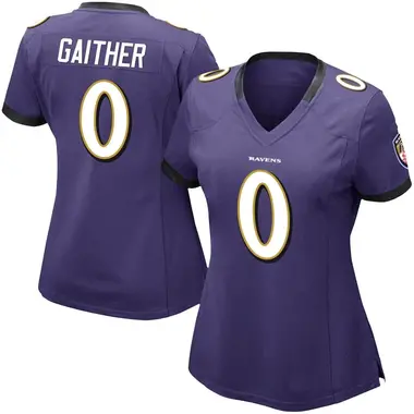Women's Nike Baltimore Ravens Brian Gaither Team Color Vapor Untouchable Jersey - Purple Limited