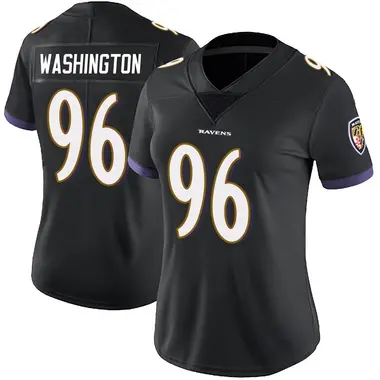 Women's Nike Baltimore Ravens Broderick Washington Alternate Vapor Untouchable Jersey - Black Limited