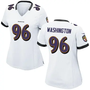 Women's Nike Baltimore Ravens Broderick Washington Jersey - White Game