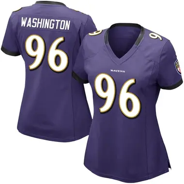 Women's Nike Baltimore Ravens Broderick Washington Team Color Vapor Untouchable Jersey - Purple Limited