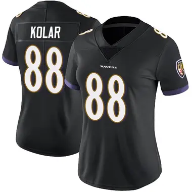 Women's Nike Baltimore Ravens Charlie Kolar Alternate Vapor Untouchable Jersey - Black Limited