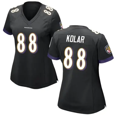 Women's Nike Baltimore Ravens Charlie Kolar Jersey - Black Game