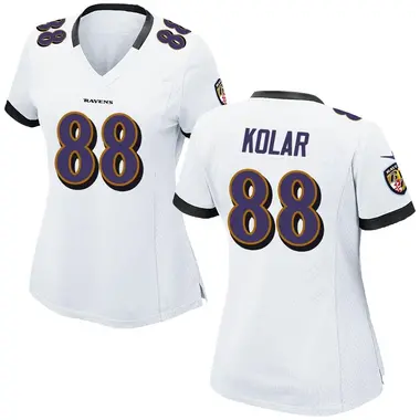 Women's Nike Baltimore Ravens Charlie Kolar Jersey - White Game