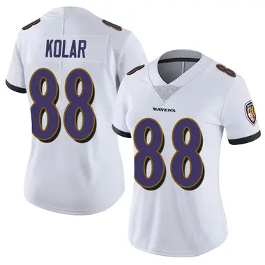 Women's Nike Baltimore Ravens Charlie Kolar Vapor Untouchable Jersey - White Limited