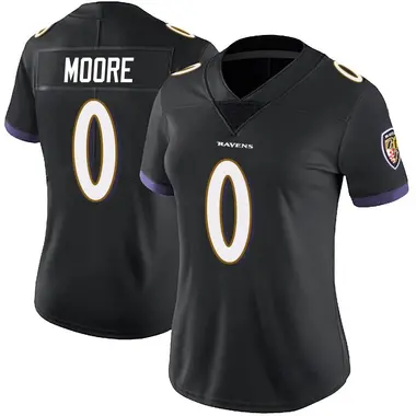 Women's Nike Baltimore Ravens Chris Moore Alternate Vapor Untouchable Jersey - Black Limited