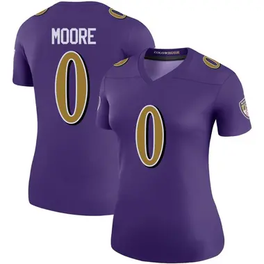Women's Nike Baltimore Ravens Chris Moore Color Rush Jersey - Purple Legend