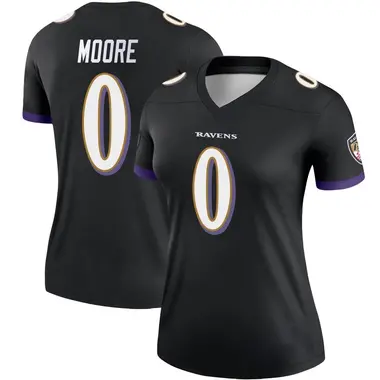 Women's Nike Baltimore Ravens Chris Moore Jersey - Black Legend