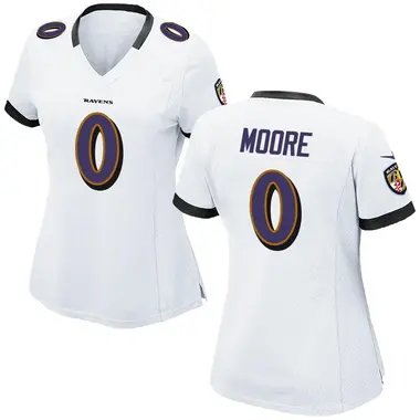 Women's Nike Baltimore Ravens Chris Moore Jersey - White Game