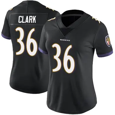 Women's Nike Baltimore Ravens Chuck Clark Alternate Vapor Untouchable Jersey - Black Limited