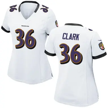 Women's Nike Baltimore Ravens Chuck Clark Jersey - White Game