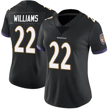 Women's Nike Baltimore Ravens Damarion Williams Alternate Vapor Untouchable Jersey - Black Limited