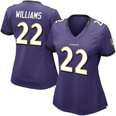 Women's Nike Baltimore Ravens Damarion Williams Team Color Vapor Untouchable Jersey - Purple Limited